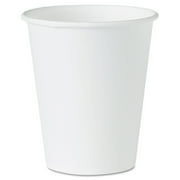 White Paper Water Cups, 4oz, White, 100/pack
