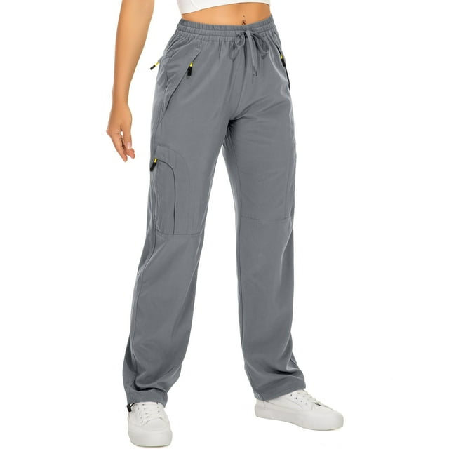 Pantalones cargo de senderismo Toomett 6608 para mujer, de secado rápido, color gris XL