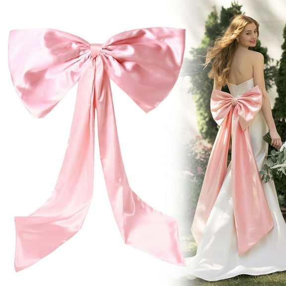 1 Butterfly Wedding Birthday Party Decoration Large Bow for Room Decor 40X24 Inches Satin Ribbon Tie Birthday Decorations Giant Hanging Wall Decor for Ballerina Girls