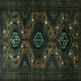 thumbnail image 1 of Ahgly Company Indoor Square Persian Turquoise Blue Traditional Area Rugs, 5' Square, 1 of 4