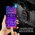 thumbnail image 5 of Armor All Bluetooth FM Transmitter and Car Charger with Type-C and Dual USB-A Ports for Hands-Free Calls and USB/SD/Aux Audio Playback, 5 of 9