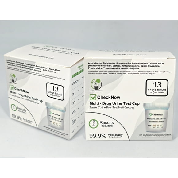 CHECKNOW MULTI-DRUG URINE TEST CUP - 2 TESTS