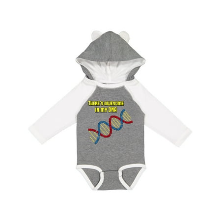 

Inktastic Awesome DNA Gift Baby Boy or Baby Girl Long Sleeve Bodysuit