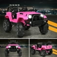 thumbnail image 2 of Costway 12V Kids Ride On Truck Car w/ Remote Control MP3 Music LED Lights Pink, 2 of 9