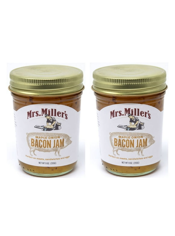 Mrs. Millers Maple Onion Bacon Jam 2/9oz Jars