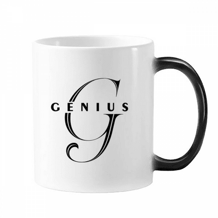 

Game Glass Letters Art Deco Fashion Mug Changing Color Cup Morphing Heat Sensitive 12oz