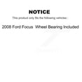 thumbnail image 2 of Genius Front Rear Disc Brake Rotors Drums Kit for Car 2008 Ford Focus Wheel Bearing Included KG-101432, 2 of 11