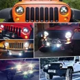 thumbnail image 4 of 2pcs Faro Led 7'' Redondo Para Jeep/moto/ojos De Ángel, 4 of 8