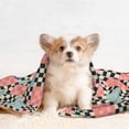 thumbnail image 4 of Sigee Colorful Checkered for Pet Blanket for Dog Cat Puppy Blanket Cat Blankets for Small and Medium Pets-Medium, 4 of 8