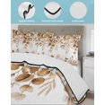 thumbnail image 4 of Quilts Full Size, Brown Eucalyptus Soft Comforter Bedding Set for Bed, Spring Summer Farmhouse Leaves Watercolor Lightweight Quilted Bedspread with Pillow Cover(2 Pieces) for All Season, 78x90 Inch, 4 of 6