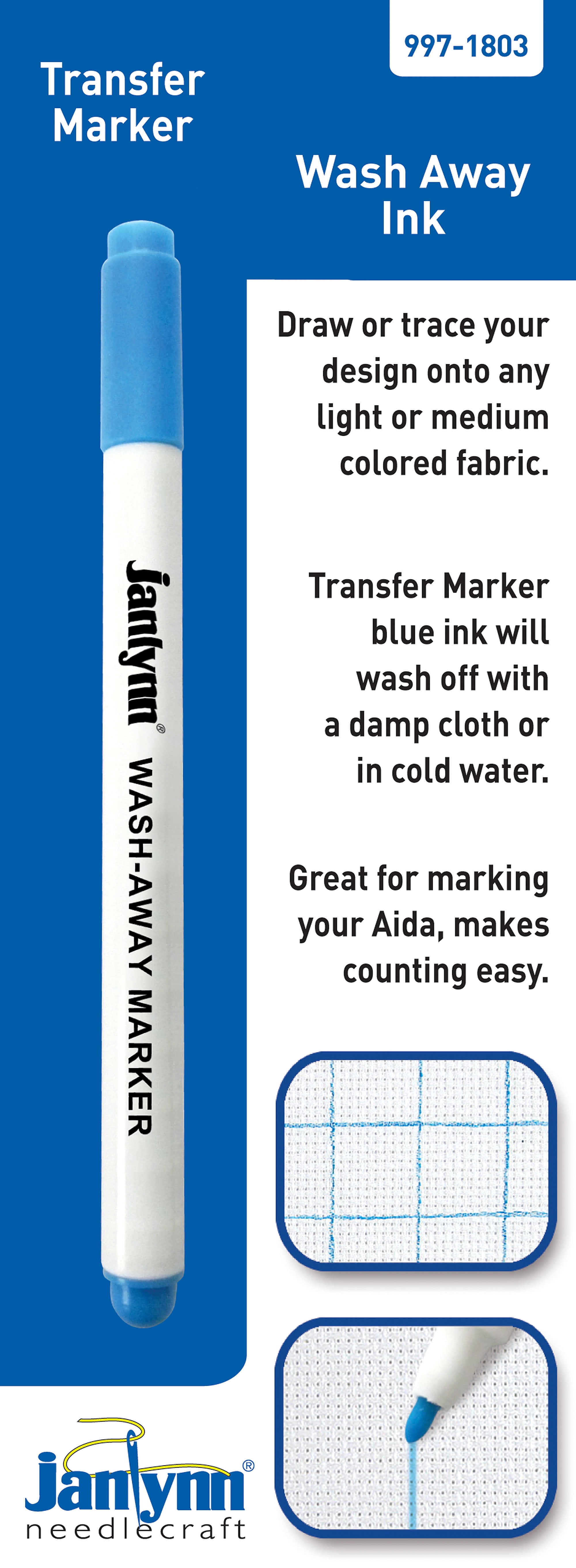 Janlynn Wash Away Ink Water Soluble Marker