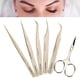 thumbnail image 5 of Pinzas para extensión de pestaas, pinzas para pestaas, sujeción fuerte, ergonómica, de alta precisión para injertar pestaas postizas LHCER Descripción de la referencia, 5 of 8
