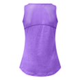 thumbnail image 6 of MRULIC tank top for women Women Workout Tops Sports Running Tank Mesh Yoga Training Shirts Womens tank tops Purple + S, 6 of 9