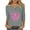 Breast cancer awareness shirts-Gray, variant on Homenesgenics Breast Cancer Awareness Shirts Plus Size for Women and Men Fashion Women's Casual Loose Blouses Printed T-Shirt 3/4 Sleeved-Neck Tops Black XXL