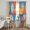 Blue, Orange, Red, variant on Blue Yellow Red Boho Sheer Curtains 72 Inch Length 2 Panels Set, Vintage Ethnic Tribe Abstract Art Voile Window Treatment Rod Pocket Curtains Sheers Drapes for Bedroom/Living Room/Kitchen 52"x72"x2