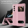 thumbnail image 6 of For Samsung Galaxy Z Fold4 5G Phone Case，Shockproof Luxury Lychee Leather Glossy Magnet Kickstand Case Cover, 6 of 6