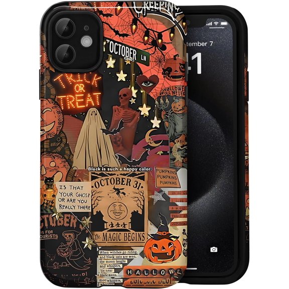 Magnetic for iPhone 11 Case - Tortoise Shell with Leopard Amber Print, Compatible with MagSafe, Cute Aesthetic Shockproof Dual Layer Hybrid Phone Case for Women & Men, Brown