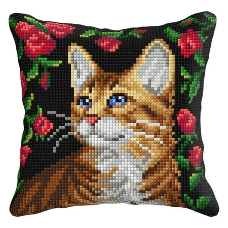 UPC: 5902067324363 | Cushion cross stitch kit Cat 99035