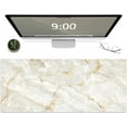 thumbnail image 1 of Marble Pattern XXL Large Mouse Pad - Long Extended Mousepad Desk Pad, Non-Slip Rubber Base, Stitched Edges, Thin Pad, Ideal for Computer Keyboard, 31.5x11.8x0.12 Inch, 1 of 6