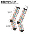 thumbnail image 4 of Fotbe Tropical Plants print Women's Men's Novelty Crew Socks Cotton Socks Knee High Socks for Walking,Running,Nurses,Pregnancy, 4 of 8