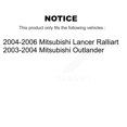 thumbnail image 2 of Transit Auto Front Wheel Bearing Disc Brake Rotors and Semi-Metallic Pads Kit for Car Mitsubishi Lancer Outlander KBB-102683, 2 of 11