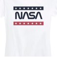thumbnail image 3 of NASA - Blue and Red Stripes - Women's Short Sleeve Graphic T-Shirt, 3 of 6