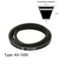 thumbnail image 2 of Uxcell 1050mm Inner Girth 10mm Width Cogged V Belts Rubber Drive Belt for Power Transmission, 2 of 6
