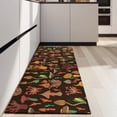 thumbnail image 4 of Colorful Mushroom Plant Brown Pattern Kitchen Rug Mat,Kitchen Runner Rugs Non Skid Washable,Decorative Kitchen Floor Mats for Kitchen,Sink,Laundry,17"X47", 4 of 5