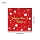 thumbnail image 3 of Vajilla de San Valentín | 16 piezas con diseño de corazones: platos, vasos, servilletas y mantel | Artículos desechables para fiestas en rojo y blanco, 3 of 5