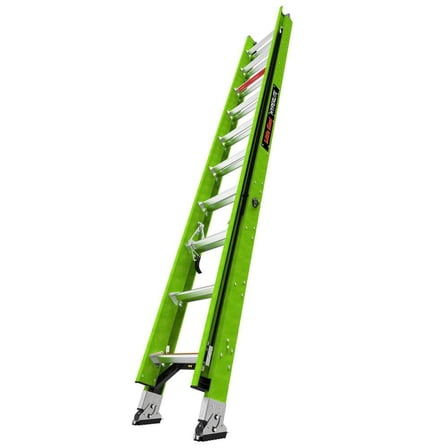 Little Giant Ladders B2239411 20 ft. Hyperlight Type IAA Fiberglass Extension Ladder - 17920 - Green - 375 lbs