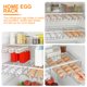 thumbnail image 5 of Organizador de estantes para huevos para refrigerador y gabinete de cocina de una sola capa, 5 of 6