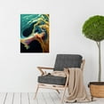 thumbnail image 2 of Abstract Water Fluid Mixing Acrylic Large Wall Art Poster Print Thick Paper 18X24 Inch, 2 of 4