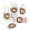 Sweet 16 - DIY Party Wrapper Favors - Set of 15