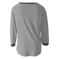 thumbnail image 4 of EDFBUYKRS Blouses for Women Puff Long Sleeve V Neck Tunic Tops Boho Dressy Casual Chiffon Shirts S, 4 of 5