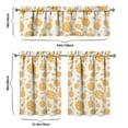 thumbnail image 6 of Kitchen Curtains 36 Inch Short - 3 Panel Set Pineapple Print, Rod Pocket Window Curtains 100% Polyester, Tropical Fruit Valance for Farmhouse, Cafe, Living Room, Bedroom, Easy Wash, 6 of 6