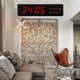 thumbnail image 5 of Reloj despertador digital grande de pared con timbre horario para dormitorio y sala de estar. 33x9x3cm, 5 of 7
