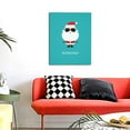 thumbnail image 4 of Sikiie Cute Santa Claus Print Canvas Decorative Hanging Painting, Anti-shrinkage Hanging Frame, Suitable for Home, Office Wall Decorations, 4 of 6