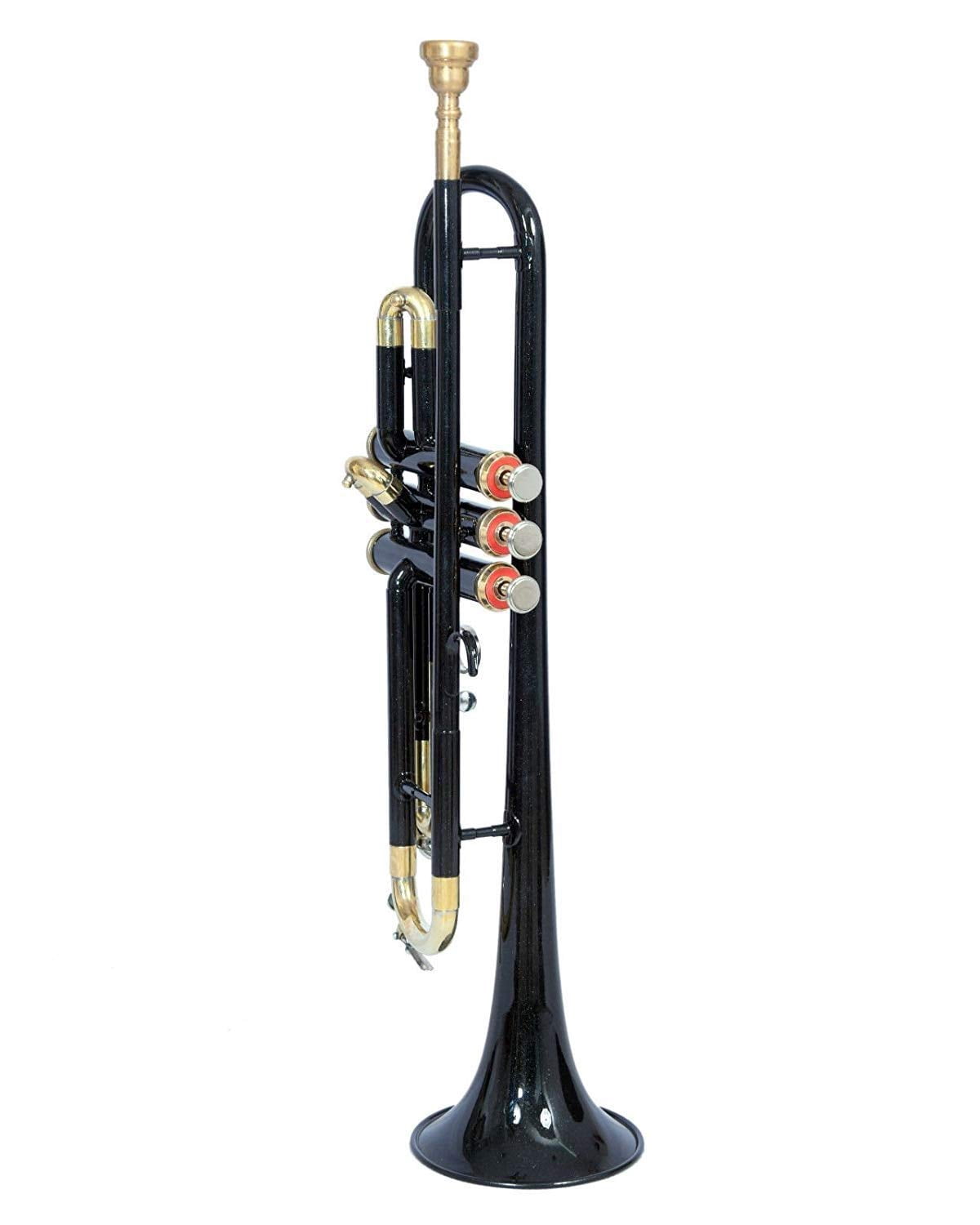 Naad Indian Musical Instrument Cornet Trumpet 3 Valve, Bb Pitch With Mouthpiece and Carry Case Brass Trumpet ONLIEST OVERSEAS (RED GOLD) 2023 - Polished