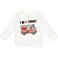 thumbnail image 2 of Inktastic I'm 3 Fire Truck 3rd Birthday Toddler Sweatshirt, 2 of 4
