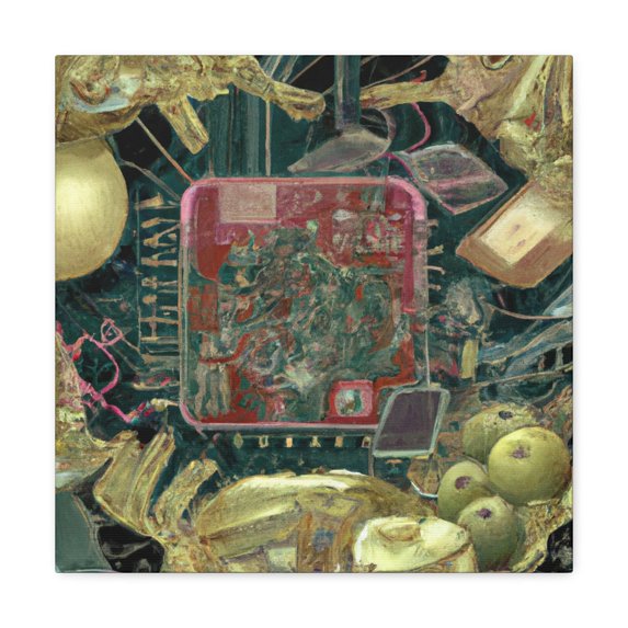 Microchips in Rococo - Canvas