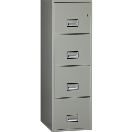 phoenix vertical 25 inch 4-drawer letter fireproof file cabinet
