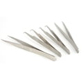 thumbnail image 4 of 4 pinzas de acero inoxidable rectas y curvas antiestáticas para máquina de coser., 4 of 10
