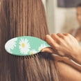thumbnail image 4 of Retro Daisy Graphic Hair Brush, Vintage Boho Style Detangling Paddle Brush with Artistic Watercolor Daisy Artwork, Perfect for Travel and Gift, 4 of 8
