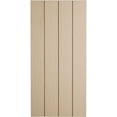 thumbnail image 3 of Ekena Millwork 22"W x 38"H Rustic Four Board Joined Board-n-Batten Rough Sawn Faux Wood Shutters w/No Batten (Per Pair), Primed Tan, 3 of 11