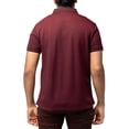 thumbnail image 2 of X RAY Jeans Mens Short Sleeve Pieced Pique Tipped Polo, Burgundy, L, 2 of 5
