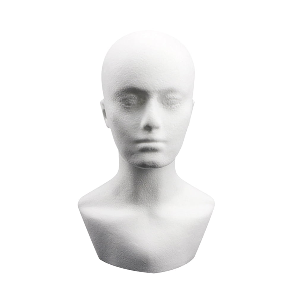 TBOLINE Foam Mannequin Male Head Model Cap Wig Eyeglass Displaying ...