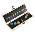 thumbnail image 1 of SSRoirvbb The Nine Planets Solar Decor Tumbled Crystal Gemstones Set Ball GX, 1 of 8