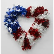 Way to Celebrate Patriotic Heart Wreath