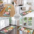 thumbnail image 6 of Yayeee Runner Rug for Bedroom 2'x6' Machine Washable Hallway Non Slip Mat, Pink Floral Tomatoes, 6 of 8