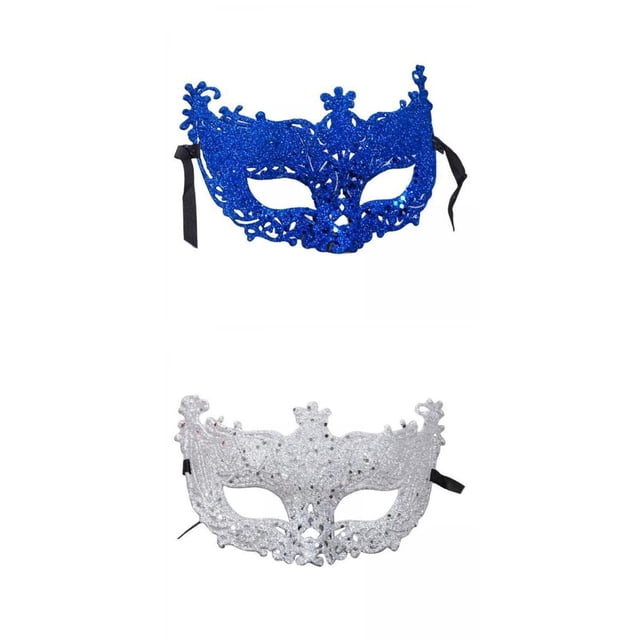 Paquete de 2 s de encaje con para mujer, de ojos, tema , disfraz de carnaval, accesorio de foto Colco Cubierta de la mascarada